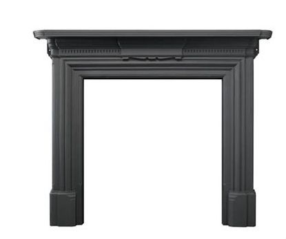 Stovax Georgian Black Cast iron Mantel, 